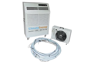Mobiles Split-Klimager&auml;t CE-KL-6,7.W von Climate Energy &ndash; zweiteilig, energieeffizient und ideal f&uuml;r effizienten W&auml;rmeaustausch