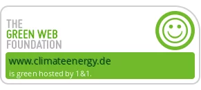 Logo der Green Web Foundation mit dem Hinweis auf klimaneutralen Webhosting von www.www.climateenergy.pl.